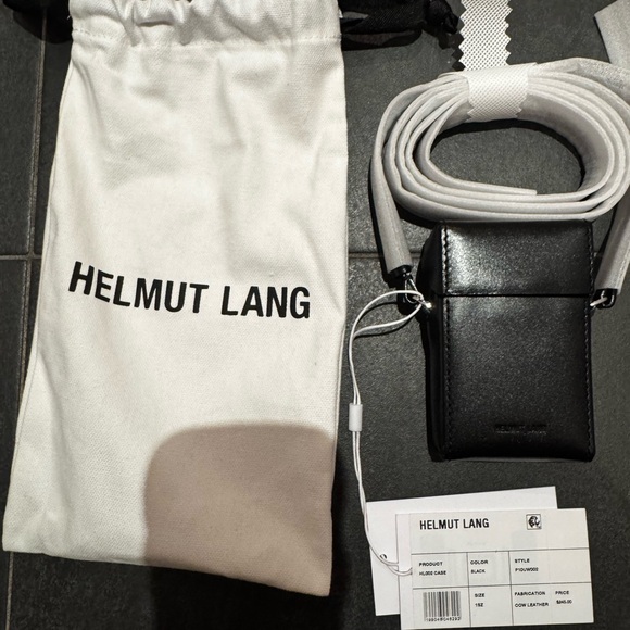 helmut lang leather cigarette case Black Calf  KARMUEL YOUNG The leather absorbs scratches and abrasion and develops an unique patina Rare Helmut Lang Cigarette Case